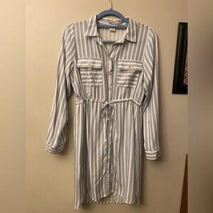 Passport Blue and White Striped Dress